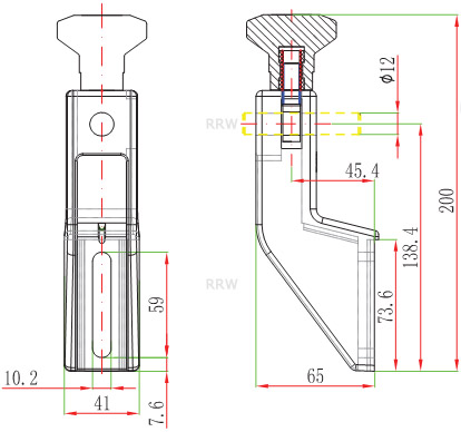 Guide Rail Brackets Fixed Bracket B02