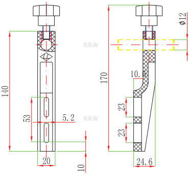 Guide Rail Brackets Small Bracket B01