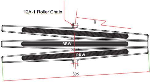 1873 Snap On Chains Rubber Top