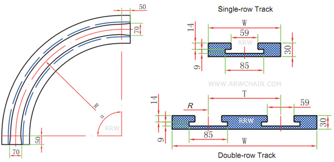 Chain Curve Guides 882TAB Chains