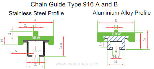 Chain Guide Rail Profile T Profile