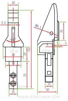 Chain Inlet Guide Shoe