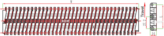 S 900 Y-002 Raised Rib Modular Belts