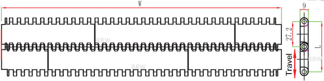 S 900 Y-003 Flat Top Modular Belts