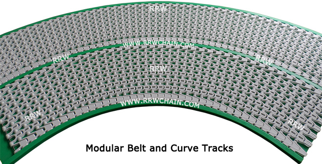 Modular Belts R-1100 Chain Tracks Curves