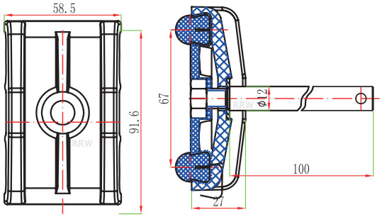 Guide Rail Clamps Double B17