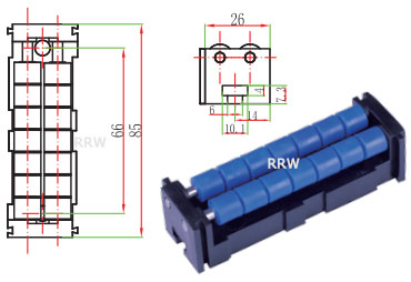 Modular Transfer Roller Plate Centre Transfer Module B52C