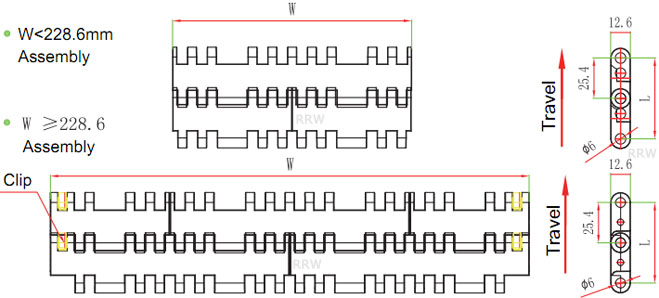 R-100 Modular Belts FT 7705
