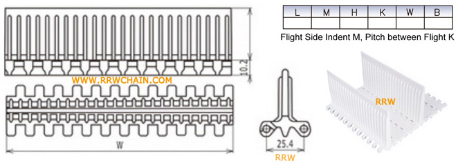 R-25400 Modular Belts Flights 1600 25.4 Inch