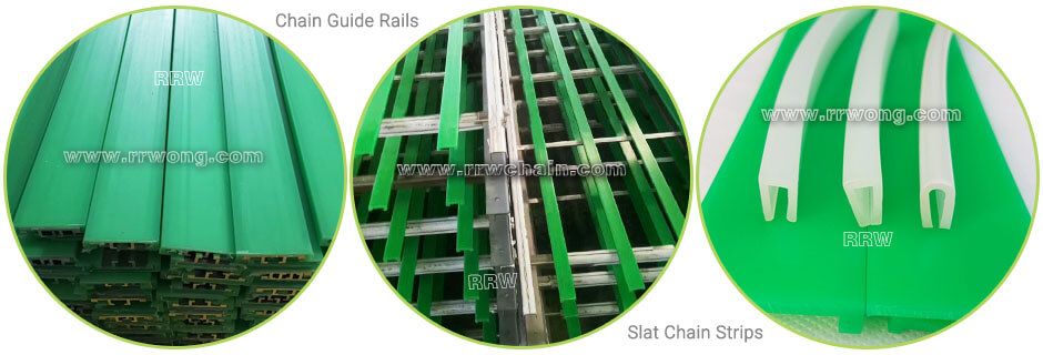 Conveyor Chain Guide Rail U Profiles Snap on Wear Strip Covers PE UHMW Track